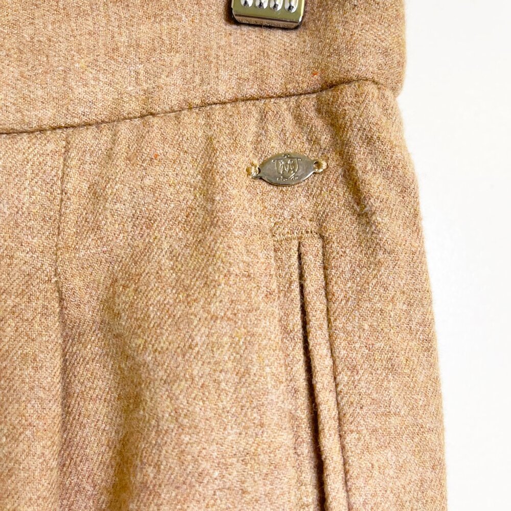 Massimo Dutti Tan / Camel Trouser With Front Plea… - image 6